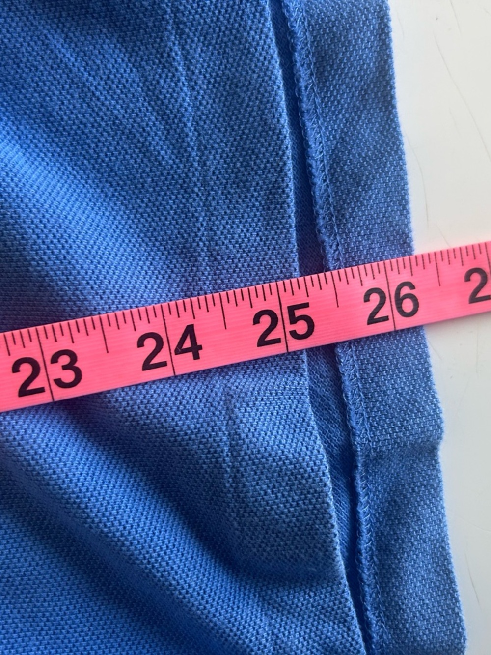 Y2K Ralph Lauren Medium Skinny Polo Blue Neon Green Big Pony LS - Picture 8 of 9